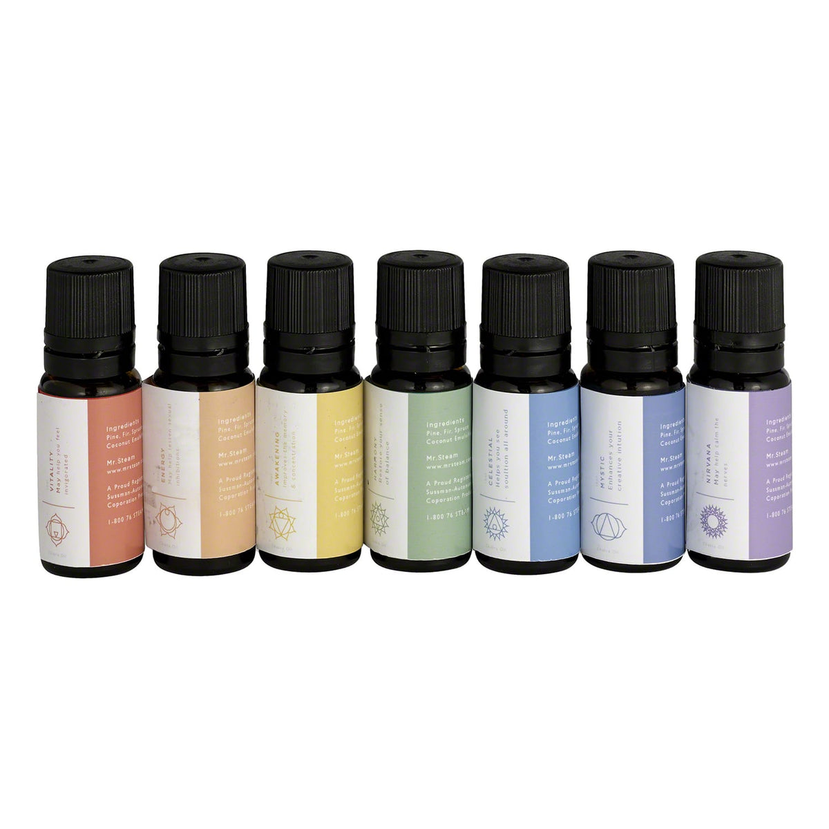 Mr. Steam Chakra Oils 7 Pack 10mL