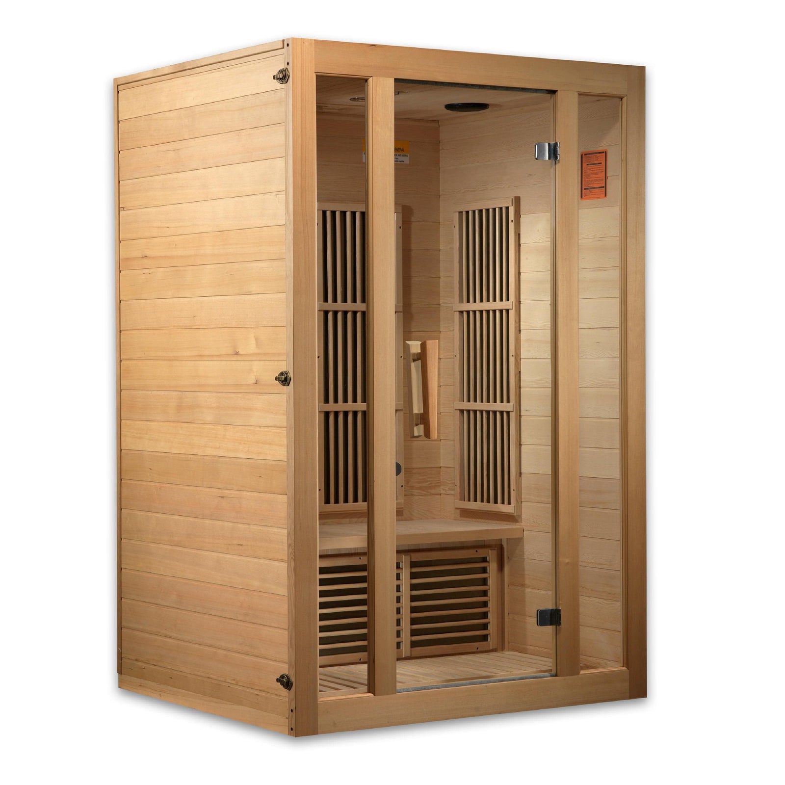 Golden Designs Maxxus "Seattle" Edition 2-Person Low EMF FAR Infrared Carbon Sauna with Canadian Hemlock | MX-J206-01-Sauna-Golden Designs-Nordica Sauna
