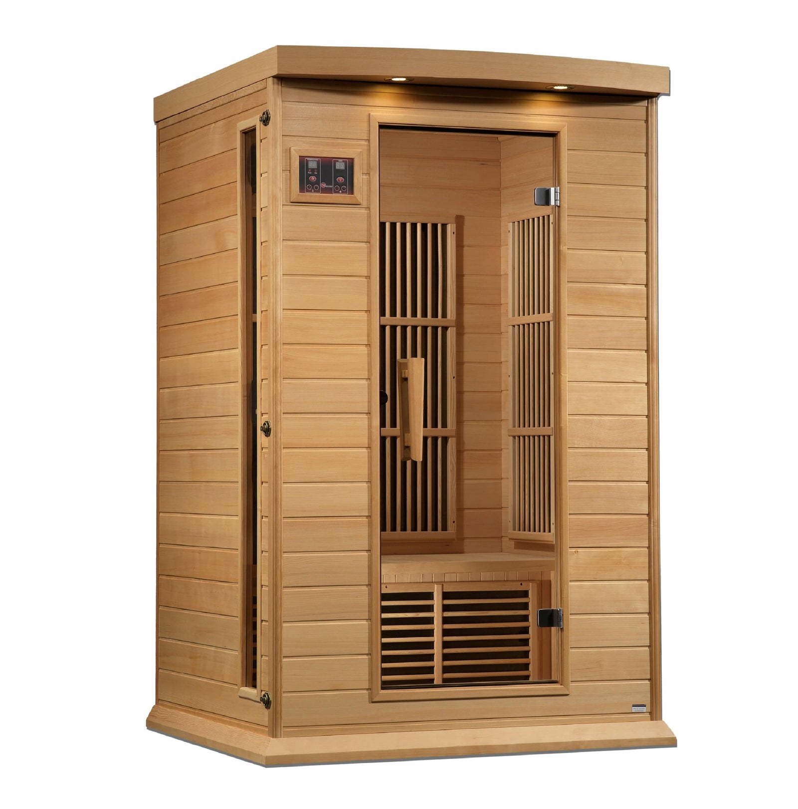 Golden Designs Maxxus Infrared Sauna 2-Person Near Zero EMF FAR Infrared w/ Hemlock | MX-K206-01-ZF-Sauna-Golden Designs-Nordica Sauna