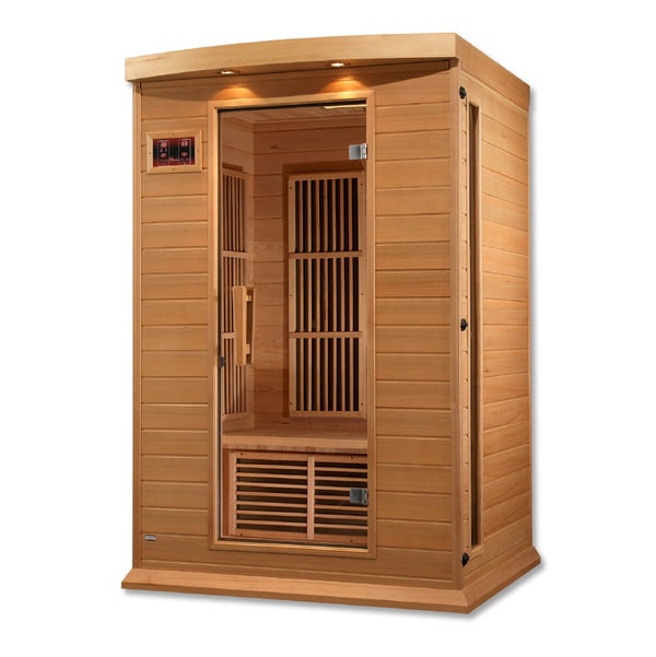 Golden Designs Maxxus 2-Person FAR Infrared Sauna - Low EMF with Canadian Hemlock | MX-K206-01-Sauna-Golden Designs-Nordica Sauna