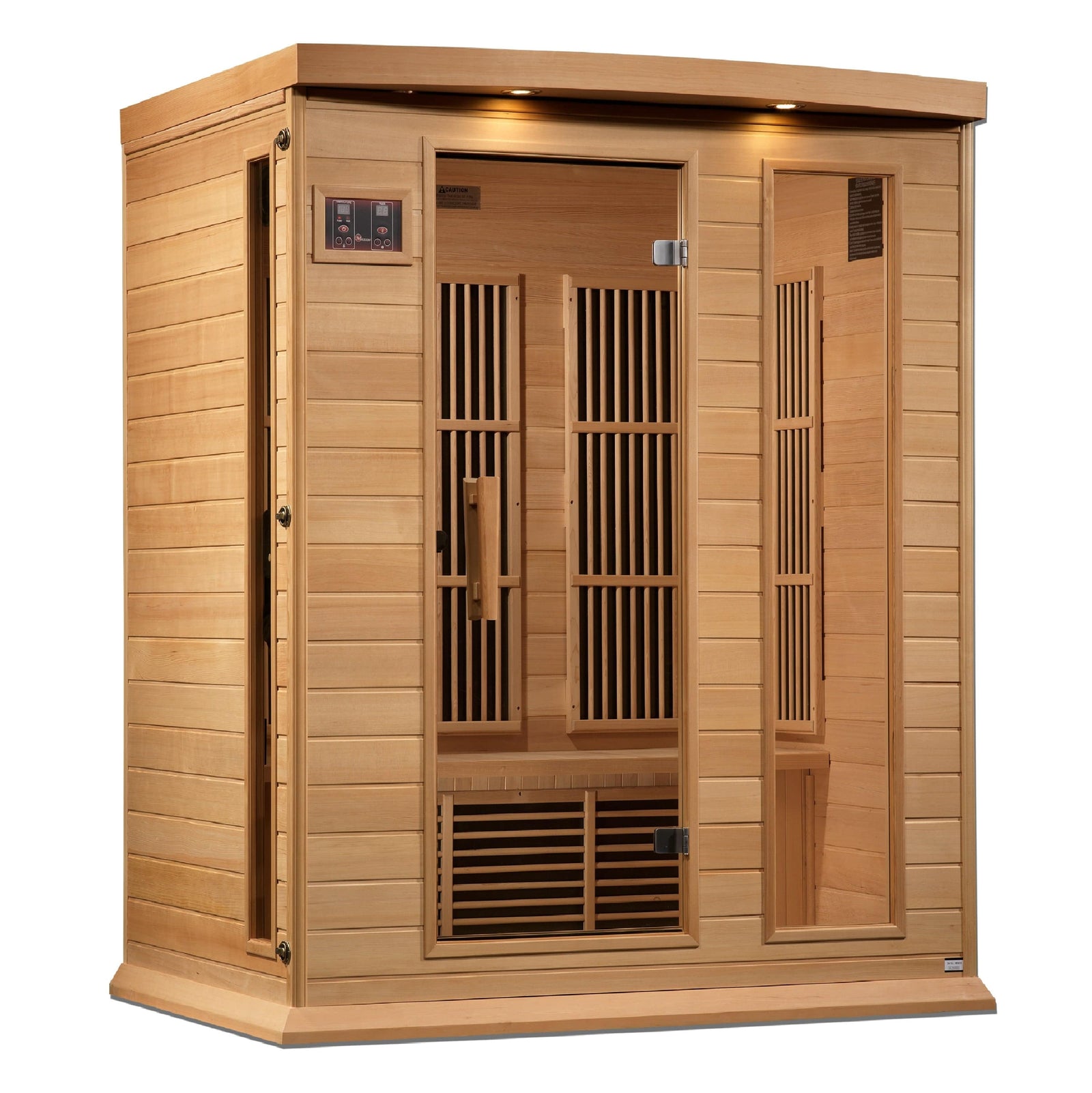 Golden Designs Maxxus Near Zero EMF FAR Infrared Sauna with Canadian Hemlock | MX-K306-01-ZF-Sauna-Golden Designs-Nordica Sauna
