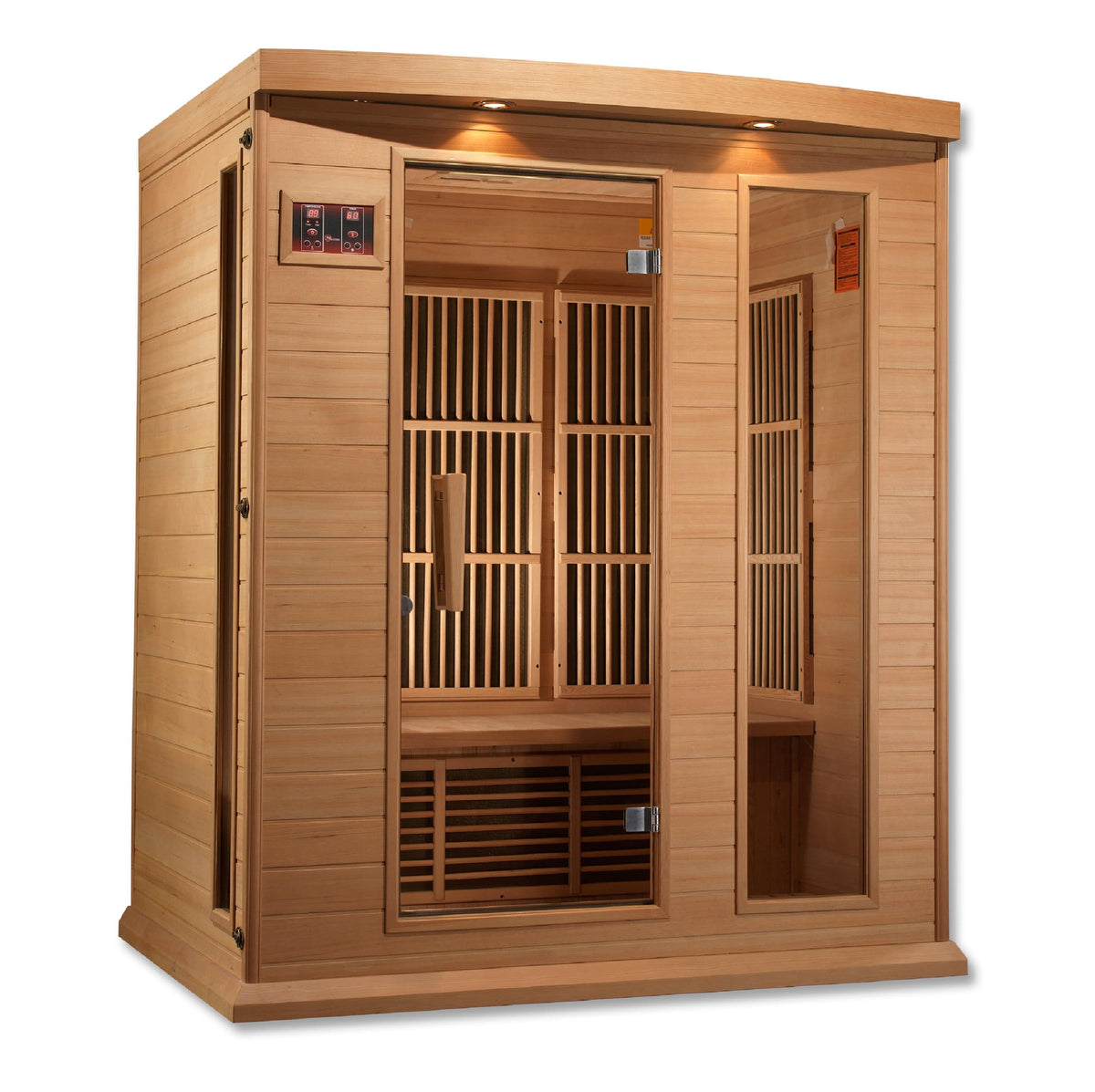 Golden Designs Maxxus 3-Person FAR Infrared Sauna Low EMF with Canadian Hemlock | MX-K306-01