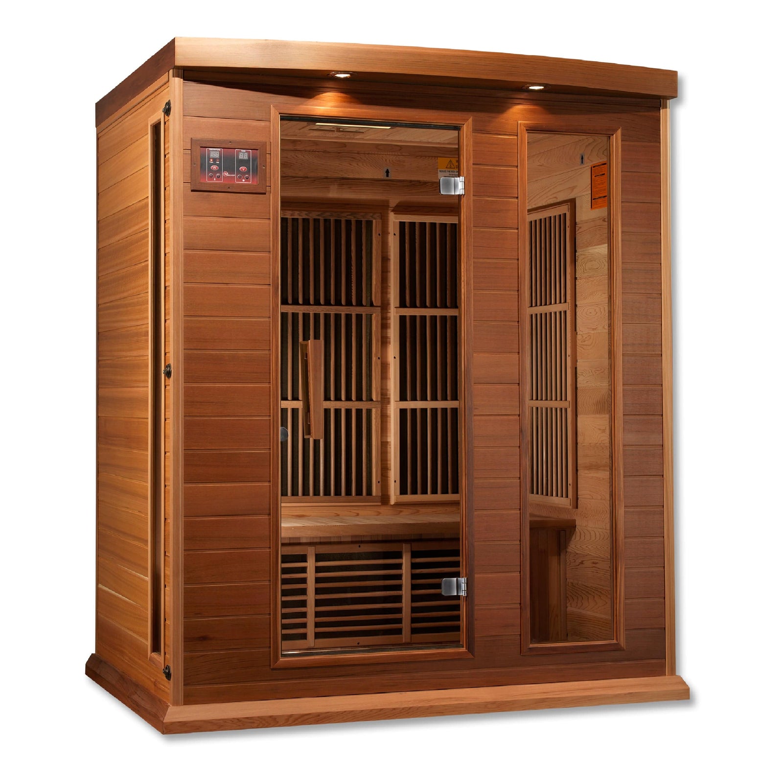 Golden Designs Maxxus 3-Person FAR Infrared Sauna Low EMF with Red Cedar | MX-K306-01 CED-Sauna-Golden Designs-Nordica Sauna