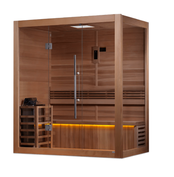 Golden Designs &quot;Forssa Edition&quot; 3 Person Indoor Traditional Steam Sauna | GDI-7203-01
