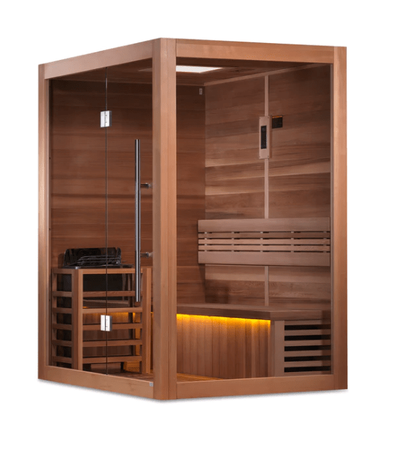 Golden Designs &quot;Hanko Edition&quot; 2 Person Indoor Traditional Steam Sauna | GDI-7202-01