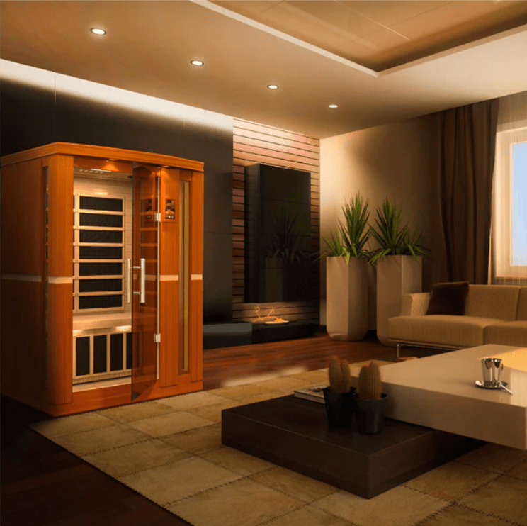 Golden Designs Dynamic &quot;Vittoria&quot; 2 Person Low EMF Infrared Sauna | DYN-6220-01