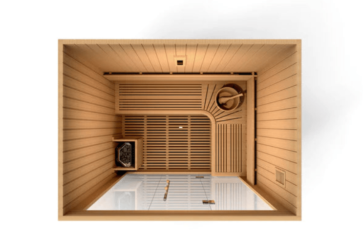 Golden Designs &quot;Copenhagen Edition&quot; 3-Person Traditional Steam Sauna | GDI-7389-01