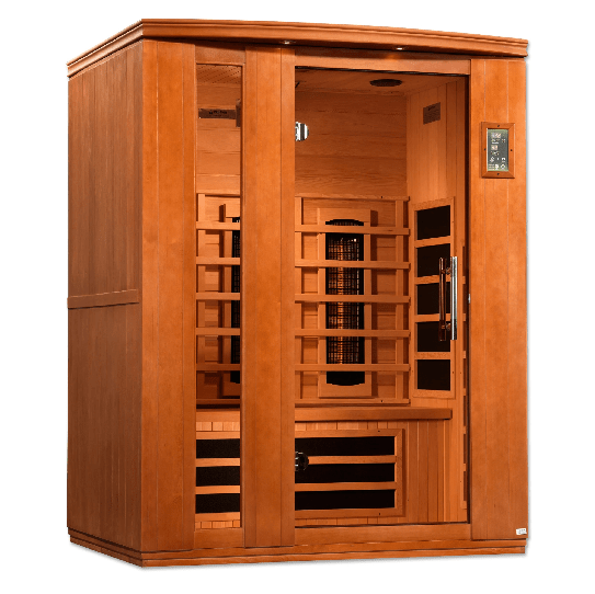 Golden Designs Dynamic "Lugano Full Spectrum" 3-Person Full Spectrum Infrared Sauna | DYN-6336-03 FS-Sauna-Golden Designs-Nordica Sauna