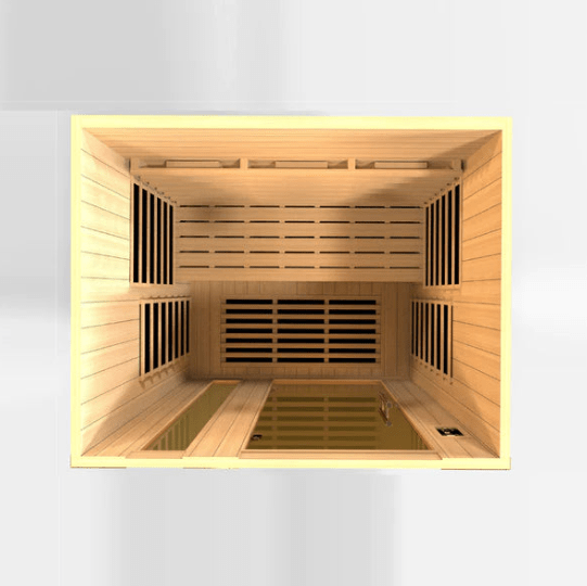 Golden Designs Dynamic &quot;Lugano Full Spectrum&quot; 3-Person Full Spectrum Infrared Sauna | DYN-6336-03 FS