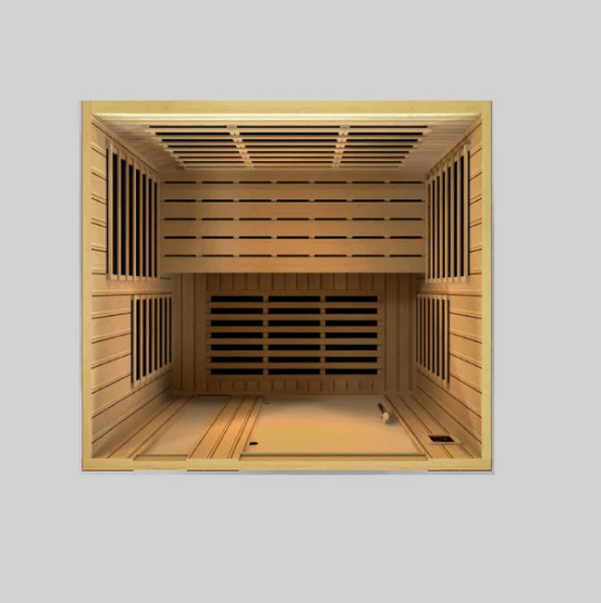 Golden Designs Dynamic &quot;Lugano&quot; 3-Person Low EMF FAR Infrared Sauna | DYN-6336-02