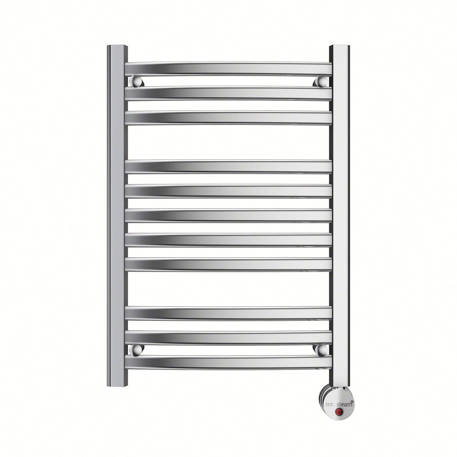 Mr. Steam Broadway Collection® 11-Bar Wall-Mounted Electric Towel Warmer with Digital Timer in Polished Chrome-Accessories-Mr. Steam-Polished Chrome-Nordica Sauna