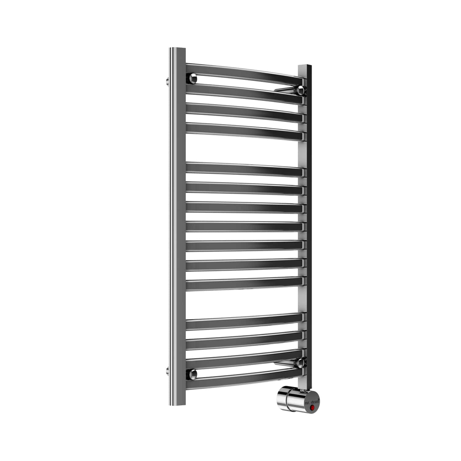 Mr. Steam Broadway Collection® 13-Bar Wall-Mounted Electric Towel Warmer with Digital Timer in Polished Chrome-Accessories-Mr. Steam-Polished Chrome-Nordica Sauna