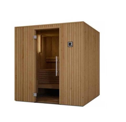 Auroom Familia Cabin Sauna-Sauna-Auroom-48x71 (Up to 2 People)-Left-Aspen-Nordica Sauna