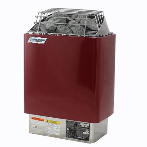 Finlandia FIN Series 6KW Electric Sauna Heater | FIN-60-Sauna Heater-Finlandia-Red Stainless Steel-240V/1PH (Home Use)-Nordica Sauna