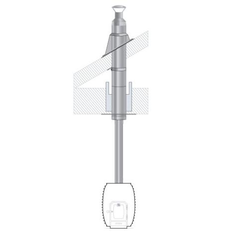 HUUM Sauna Wood Stove Chimney Set, Thru-Ceiling-Sauna Heater Accessories-HUUM-Nordica Sauna