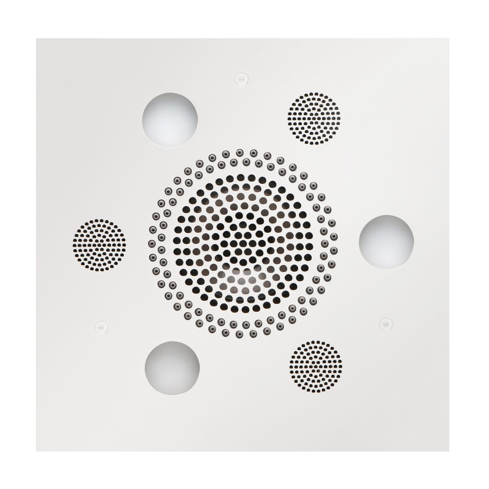 ThermaSol Serenity Light, Sound, Rain System Square-Steam Shower Controls & Accessories-ThermaSol-White-Nordica Sauna