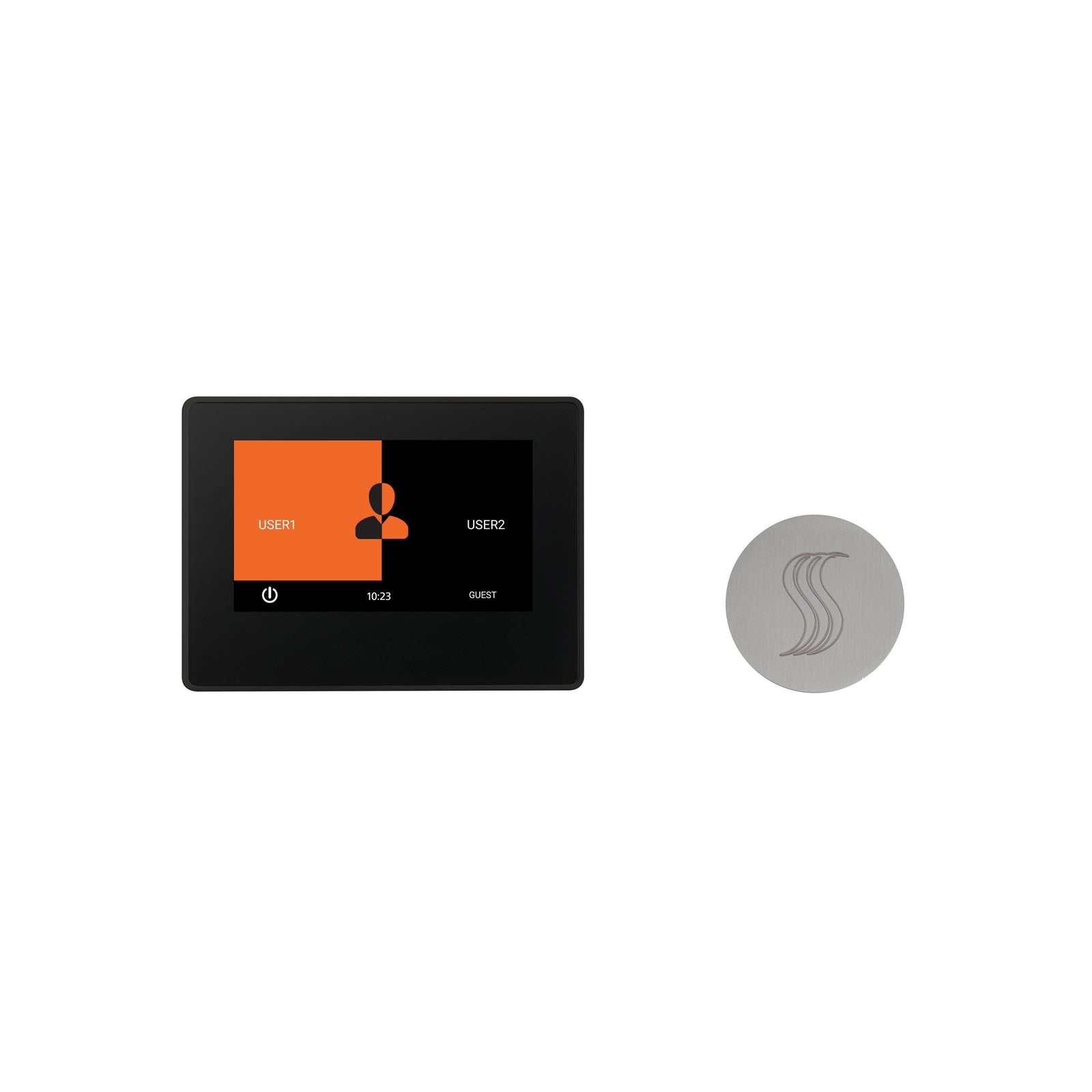 ThermaSol ThermaTouch 7" Control and Steam Head Kit Round-Steam Shower Controls & Accessories-ThermaSol-Satin Chrome-Nordica Sauna