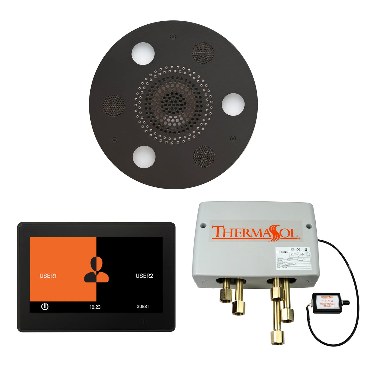 ThermaSol The Wellness Shower Package with 10&quot; ThermaTouch Round