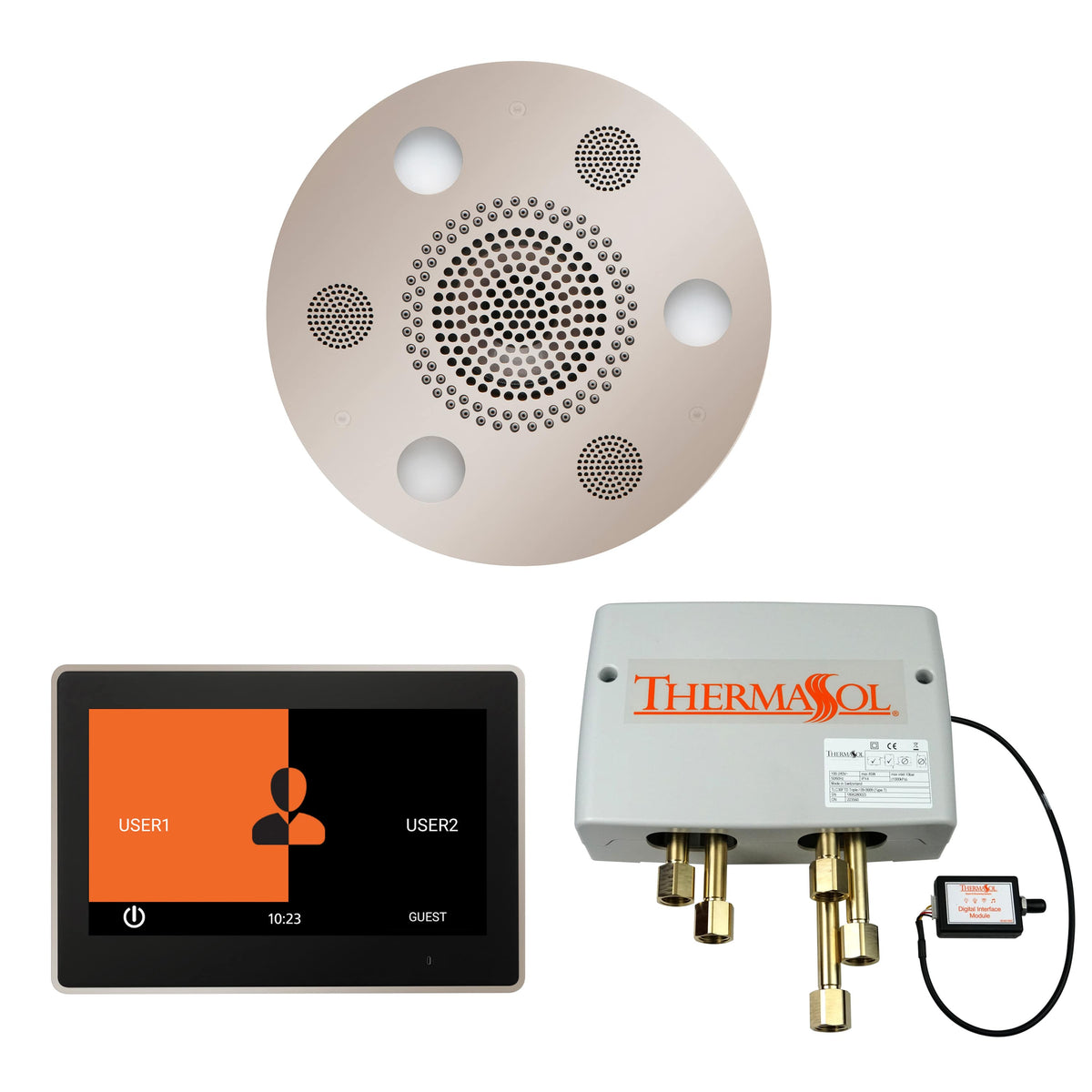 ThermaSol The Wellness Shower Package with 10&quot; ThermaTouch Round