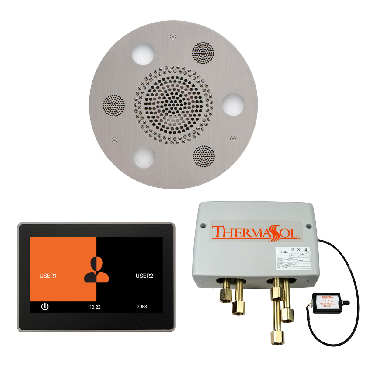 ThermaSol The Wellness Shower Package with 10&quot; ThermaTouch Round