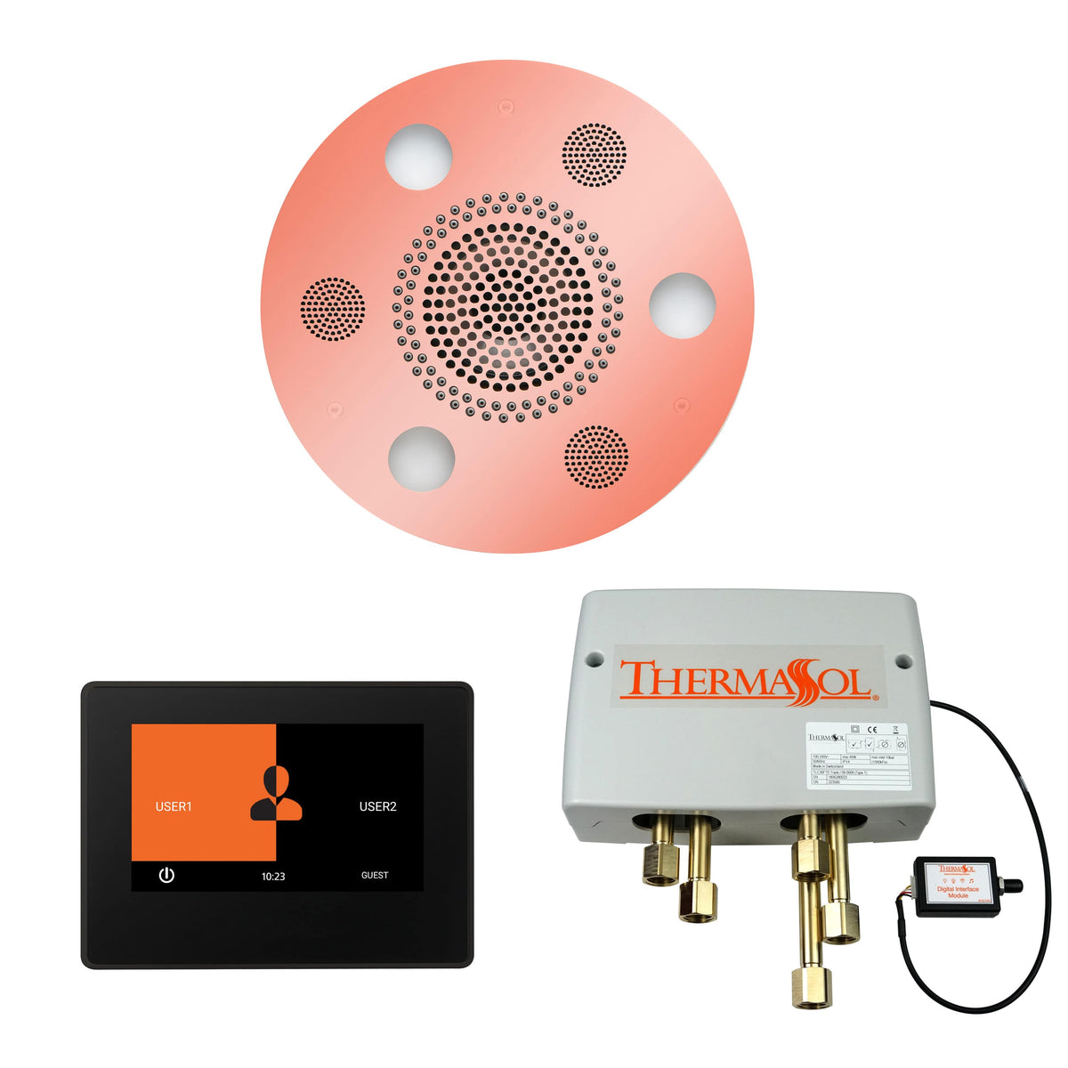 ThermaSol The Wellness Shower Package with 7&quot; ThermaTouch Round