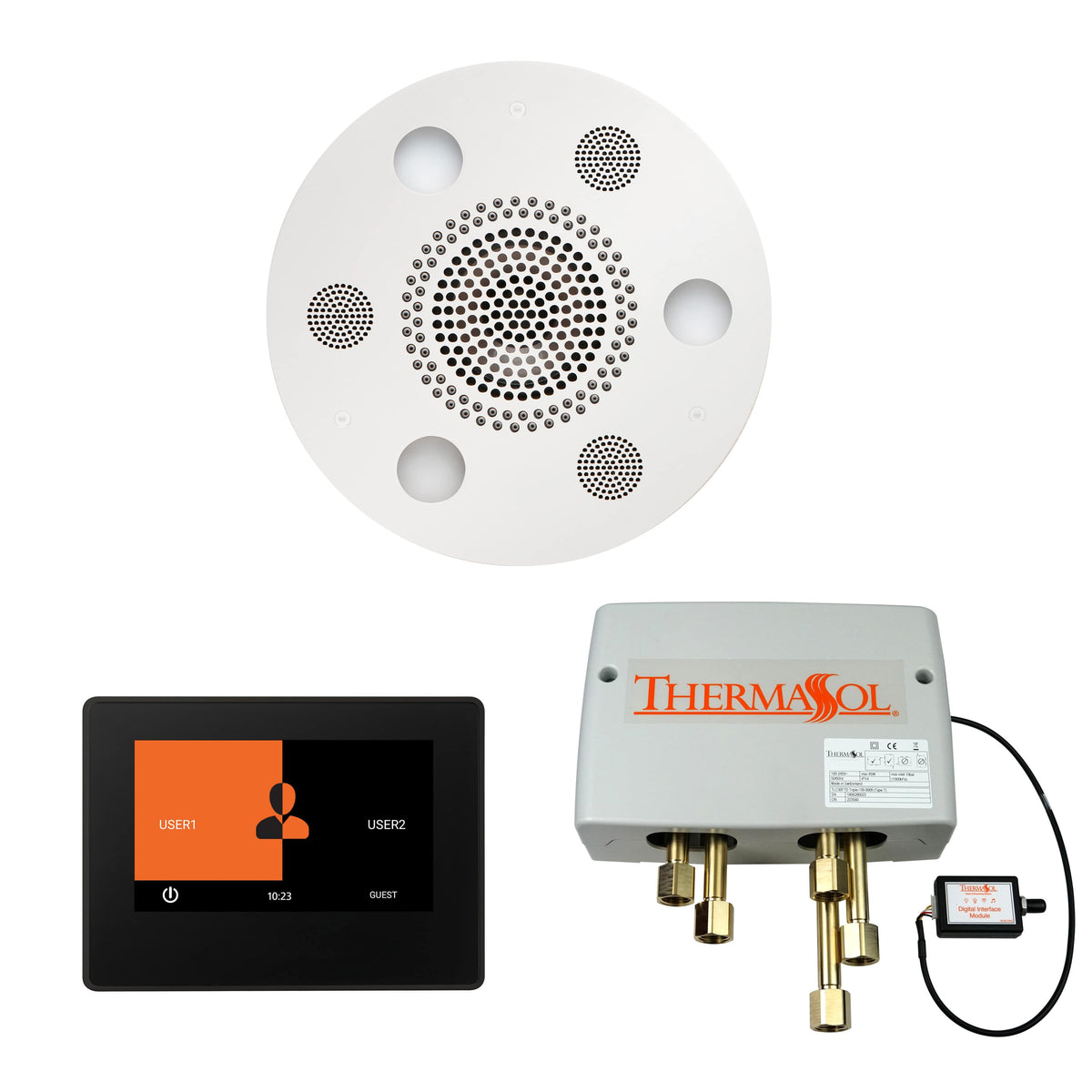 ThermaSol The Wellness Shower Package with 7&quot; ThermaTouch Round