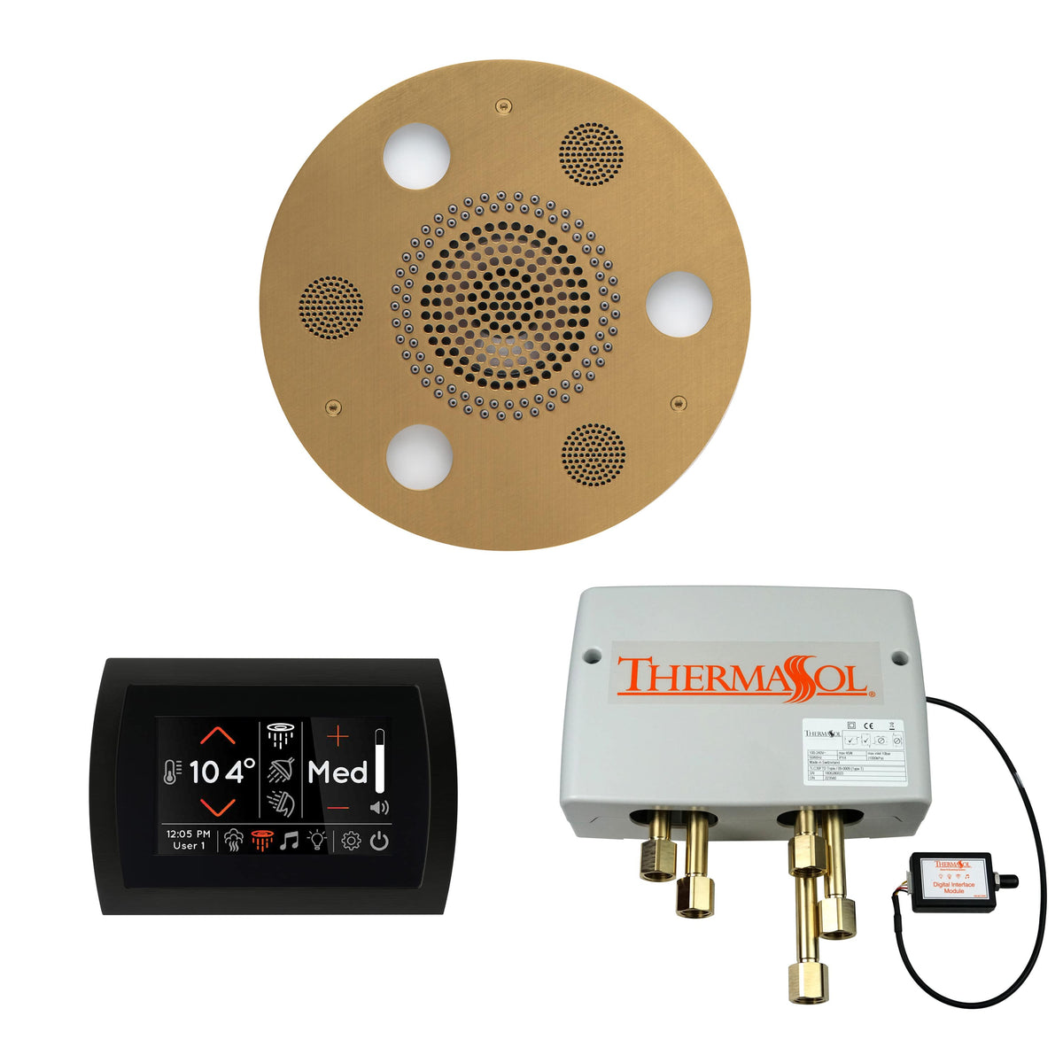 ThermaSol The Wellness Shower Package with SignaTouch Round